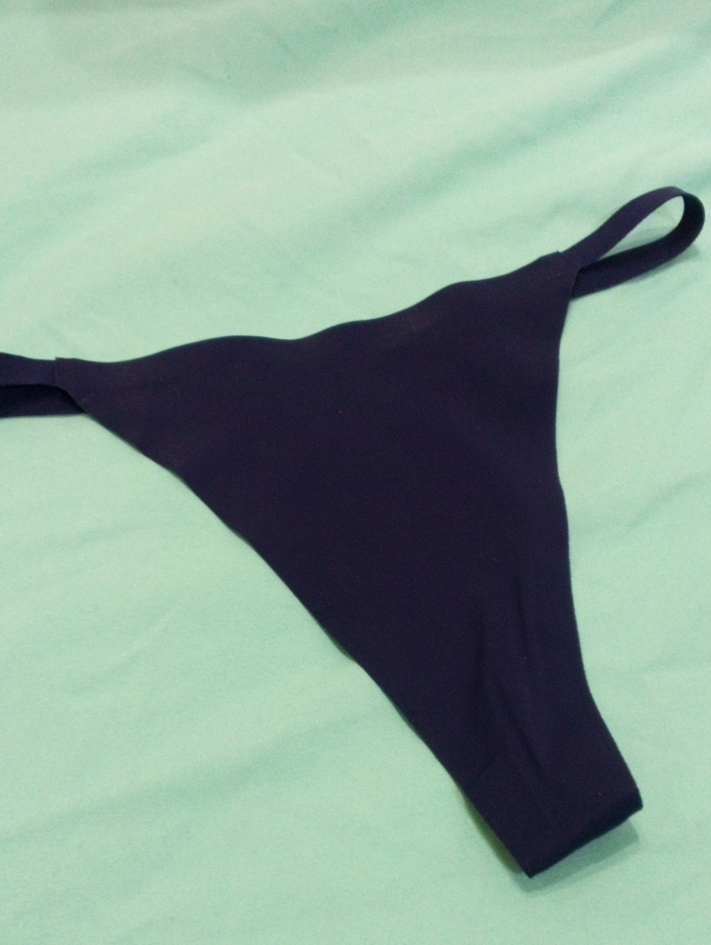 Dark Blue Seamless Thong Bikini - Women Intimates
